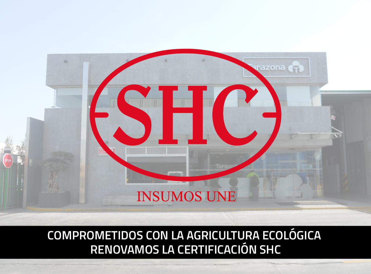 certificacion SHC insumos une_Tarazona